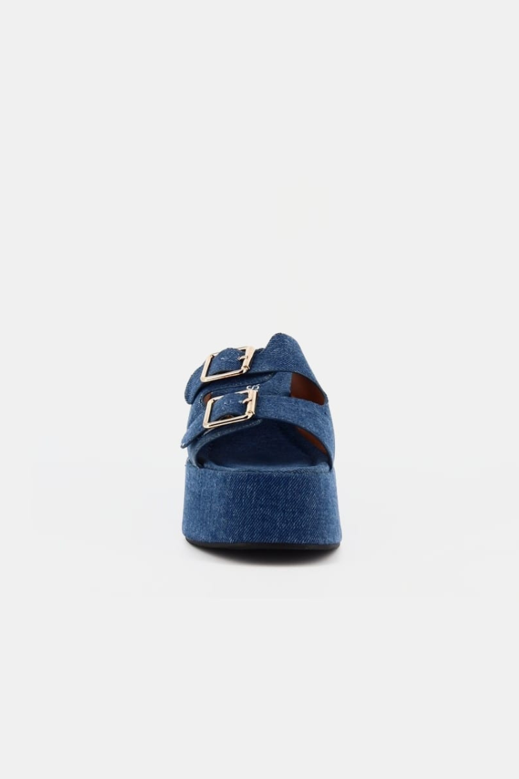 DINSIM Denim Bold Platform Wedge - Image 2